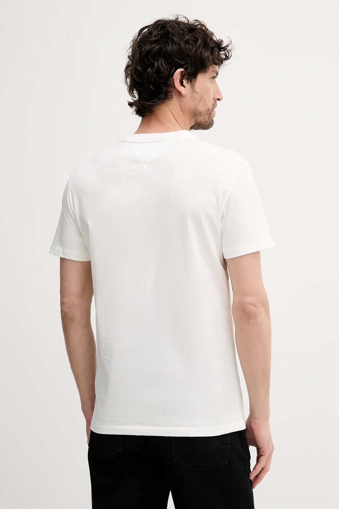 T-S manches courtes  Tommy Jeans DM0DM21539 YBL Ecru