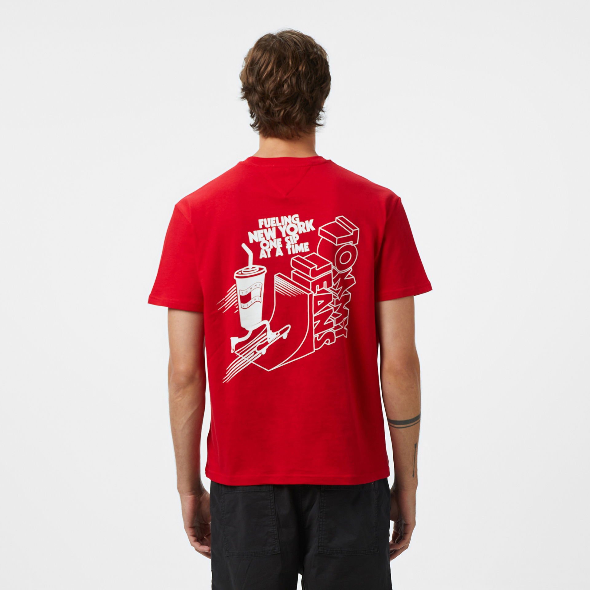 T-S manches courtes  Tommy Jeans DM0DM21830 XLE Sapphire Red