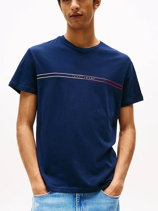 T-S manches courtes  Tommy Jeans DM0DM21902 0XX Dark Night Navy/Ecru
