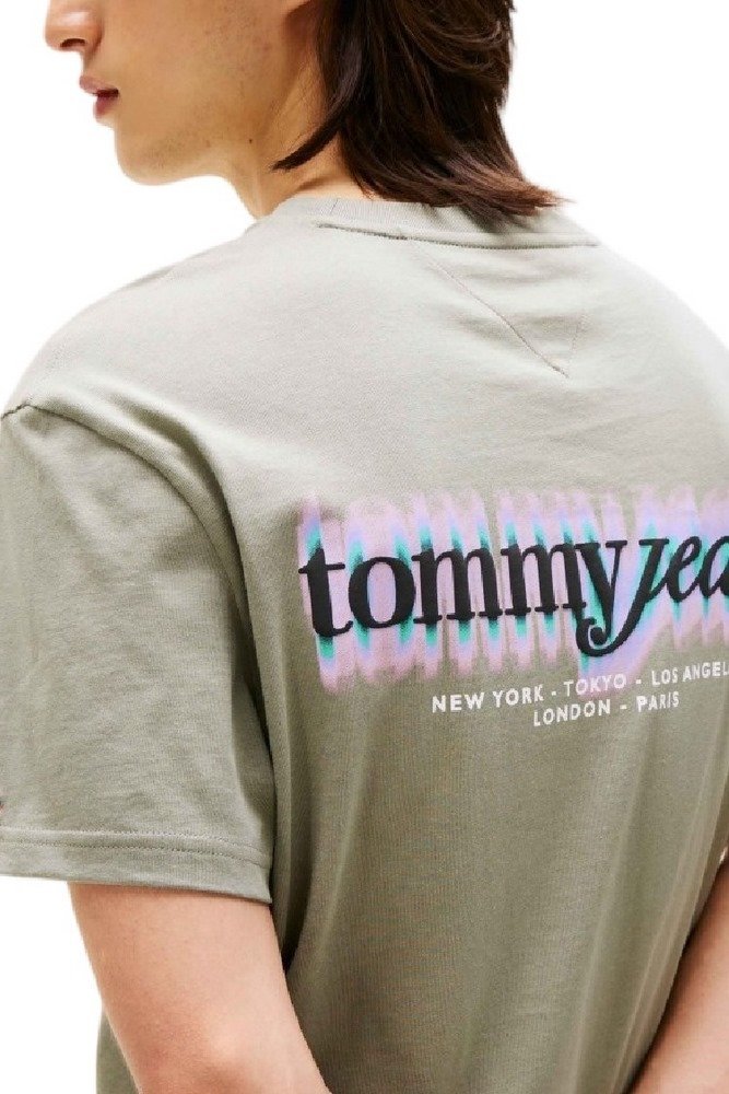 T-S manches courtes  Tommy Jeans DM0DM21982 M1L Utility Sage