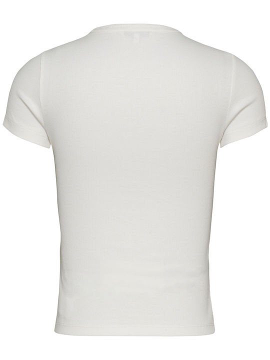 Tee shirt  Tommy Jeans DW0DW17881 YBL Ecru