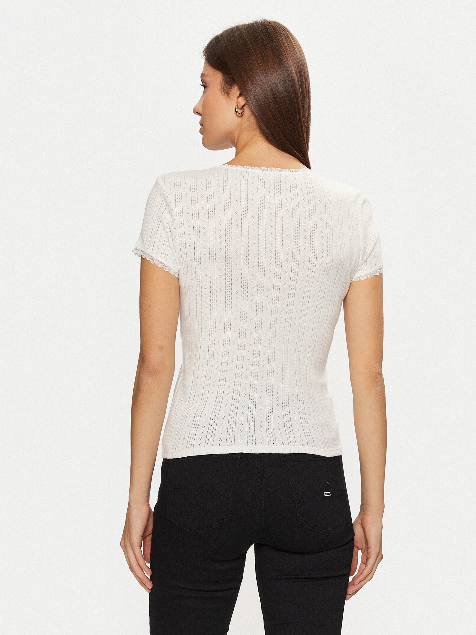 Tee shirt  Tommy Jeans DW0DW19493 YBL Ecru