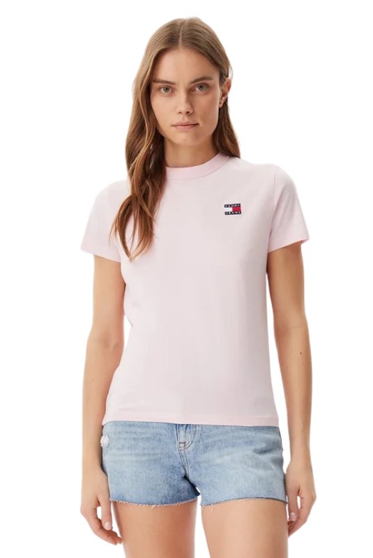 Tee shirt  Tommy Jeans DW0DW20153 TH3 Precious Pink