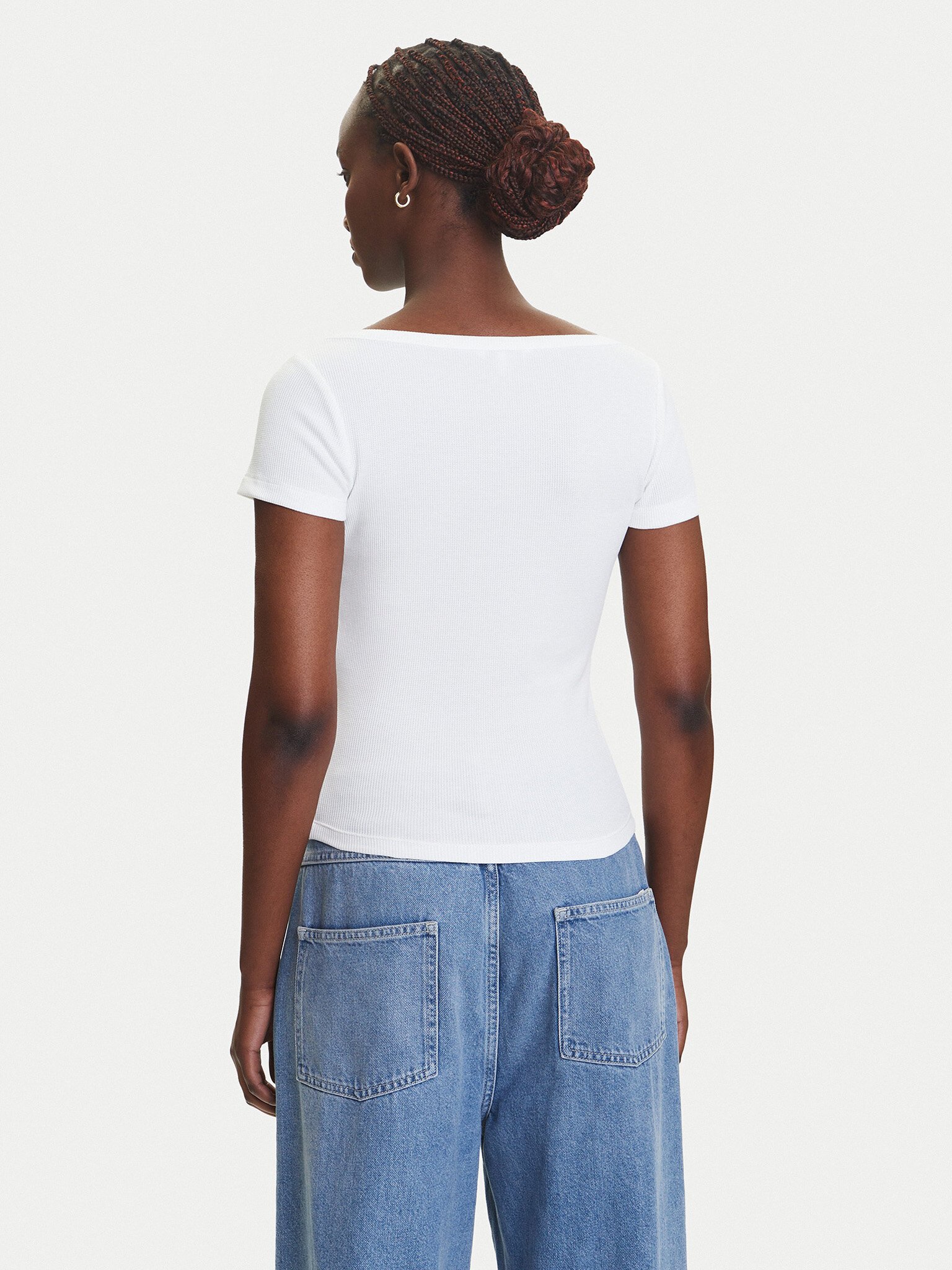 Tee shirt  Tommy Jeans DW0DW20902 YBL Ecru