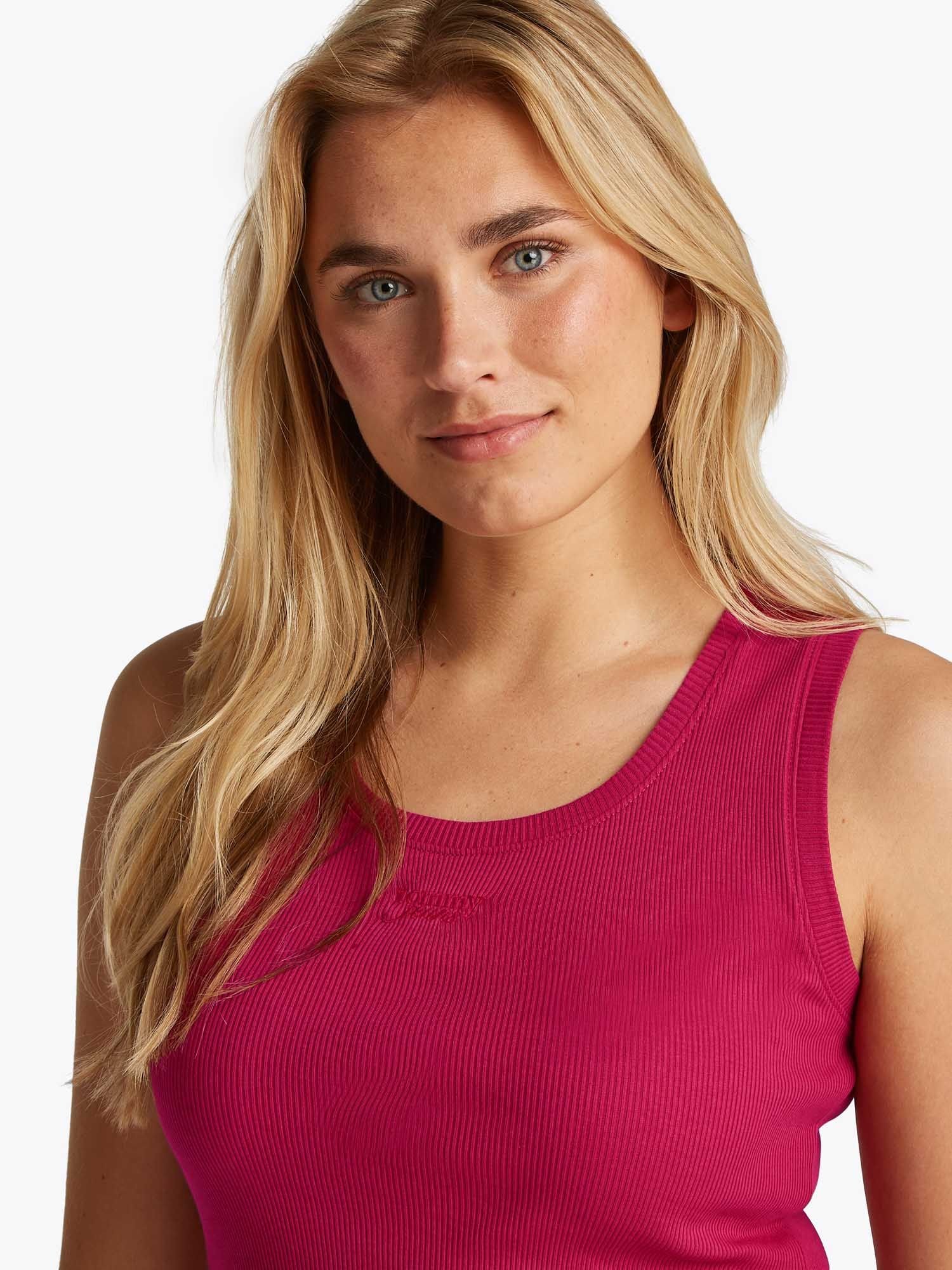 Tee shirt  Tommy Jeans DW0DW21369 XIP Brilliant Berry