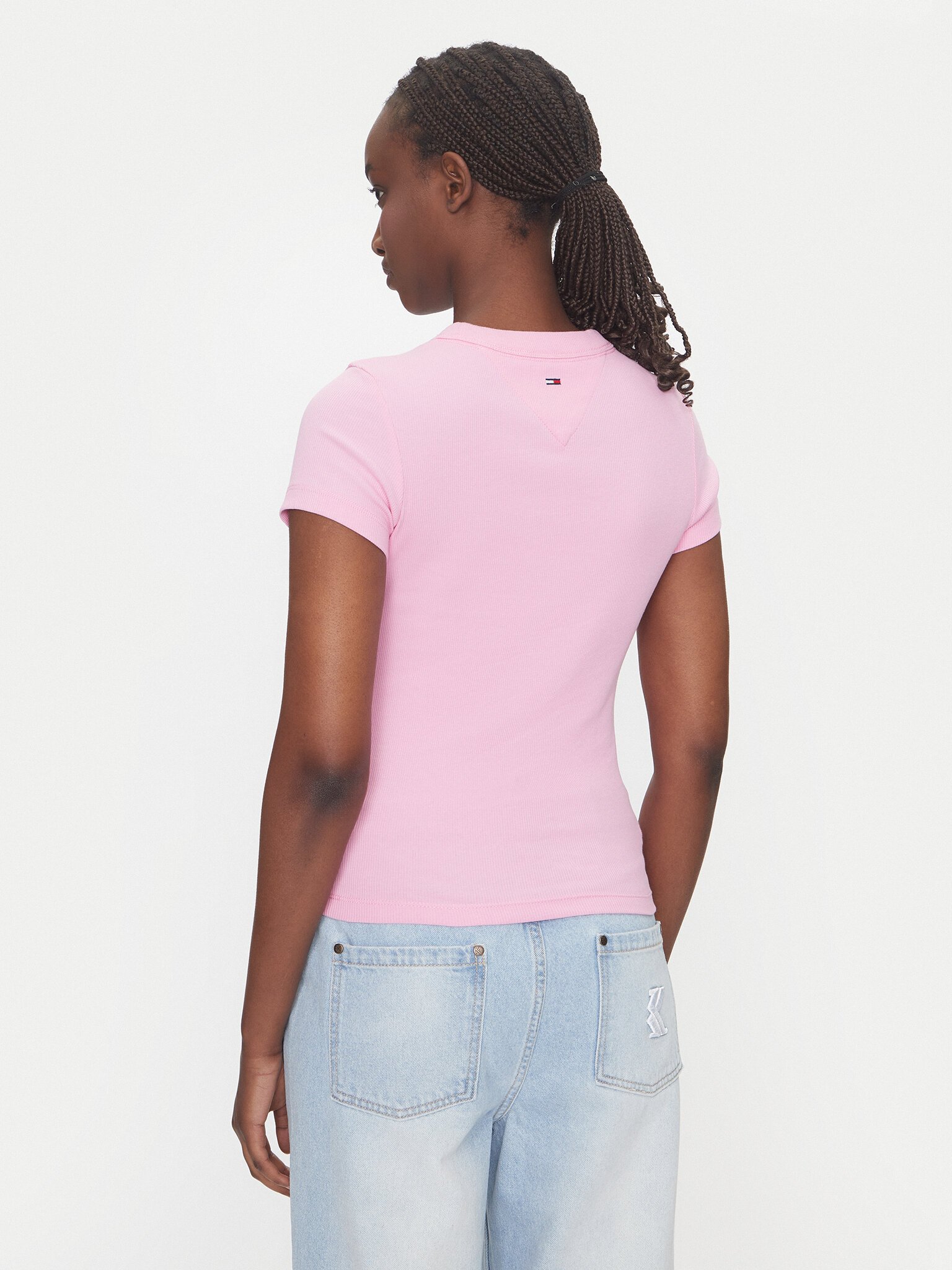 Tee shirt  Tommy Jeans DW0DW21402 U06 Carnival Pink