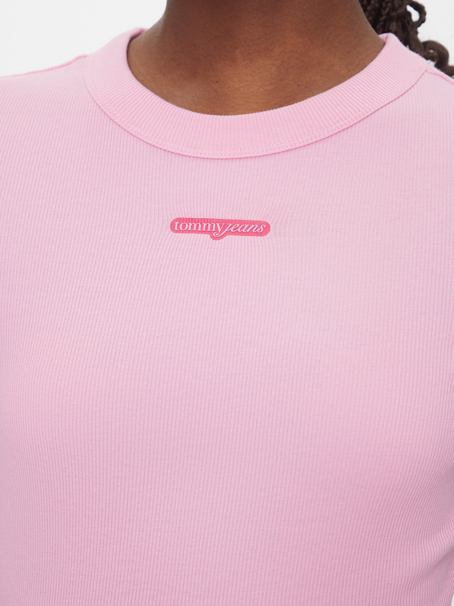 Tee shirt  Tommy Jeans DW0DW21402 U06 Carnival Pink