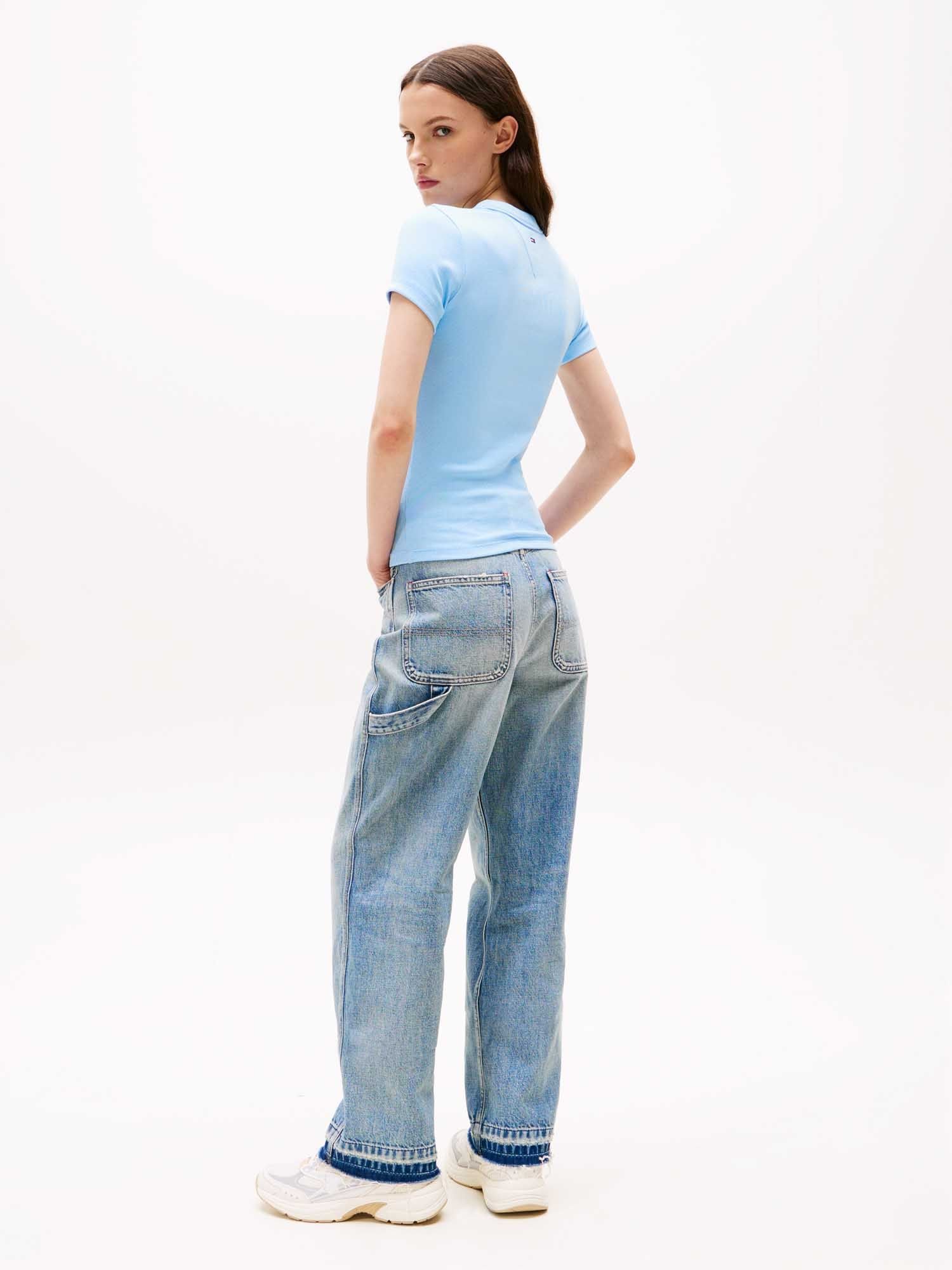 Tee shirt  Tommy Jeans DW0DW21402 C1T Light Powdery Blue