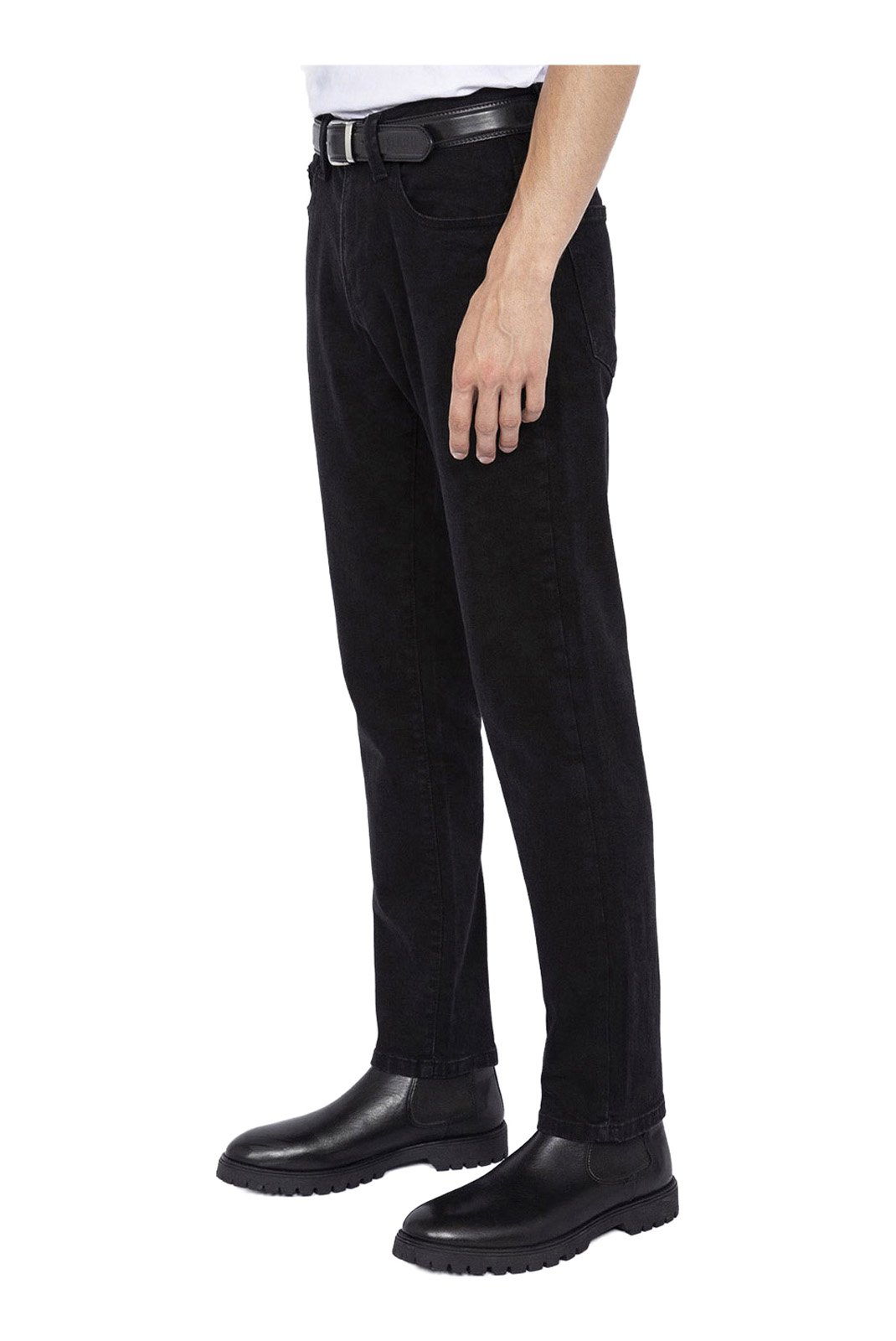 slim / skinny  Schott TRD1913 BLACK