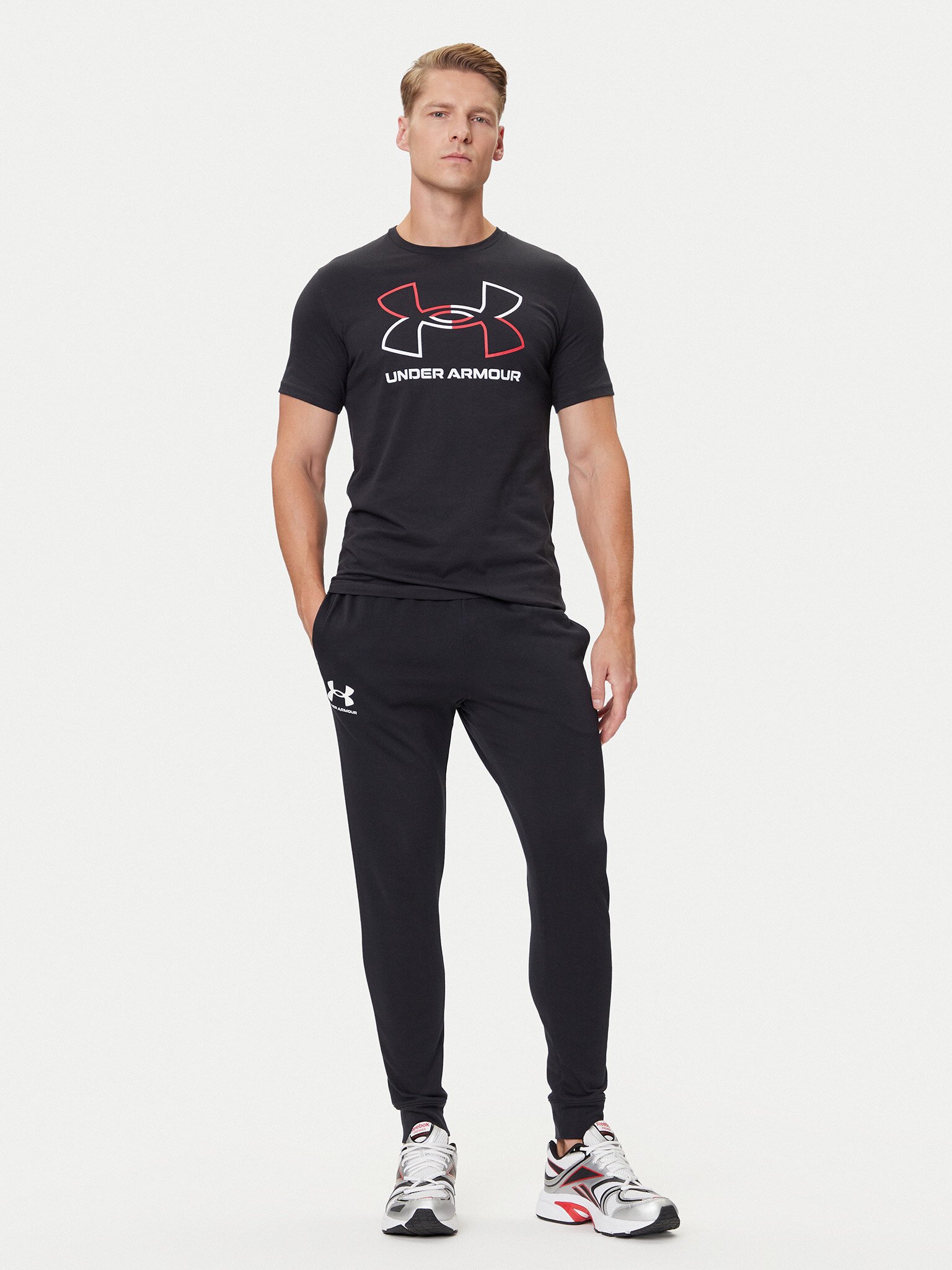 Pantalons sport/streetwear  Under armour 1380843-001 001 Black / Onyx White