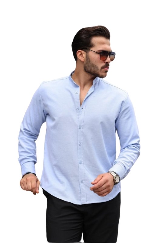 Chemises manches longues  VALIBERTA G10103-Blue Blue 