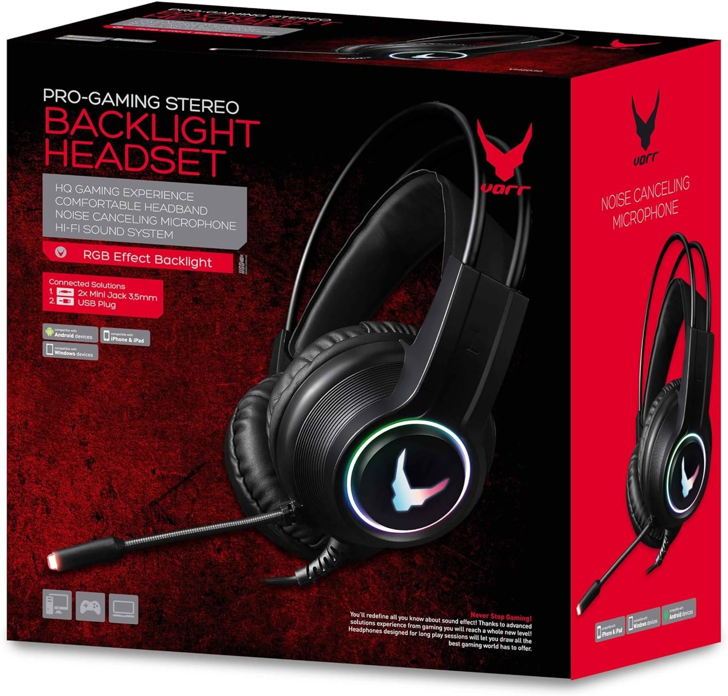 Ecouteurs  VARR VH8030 Black