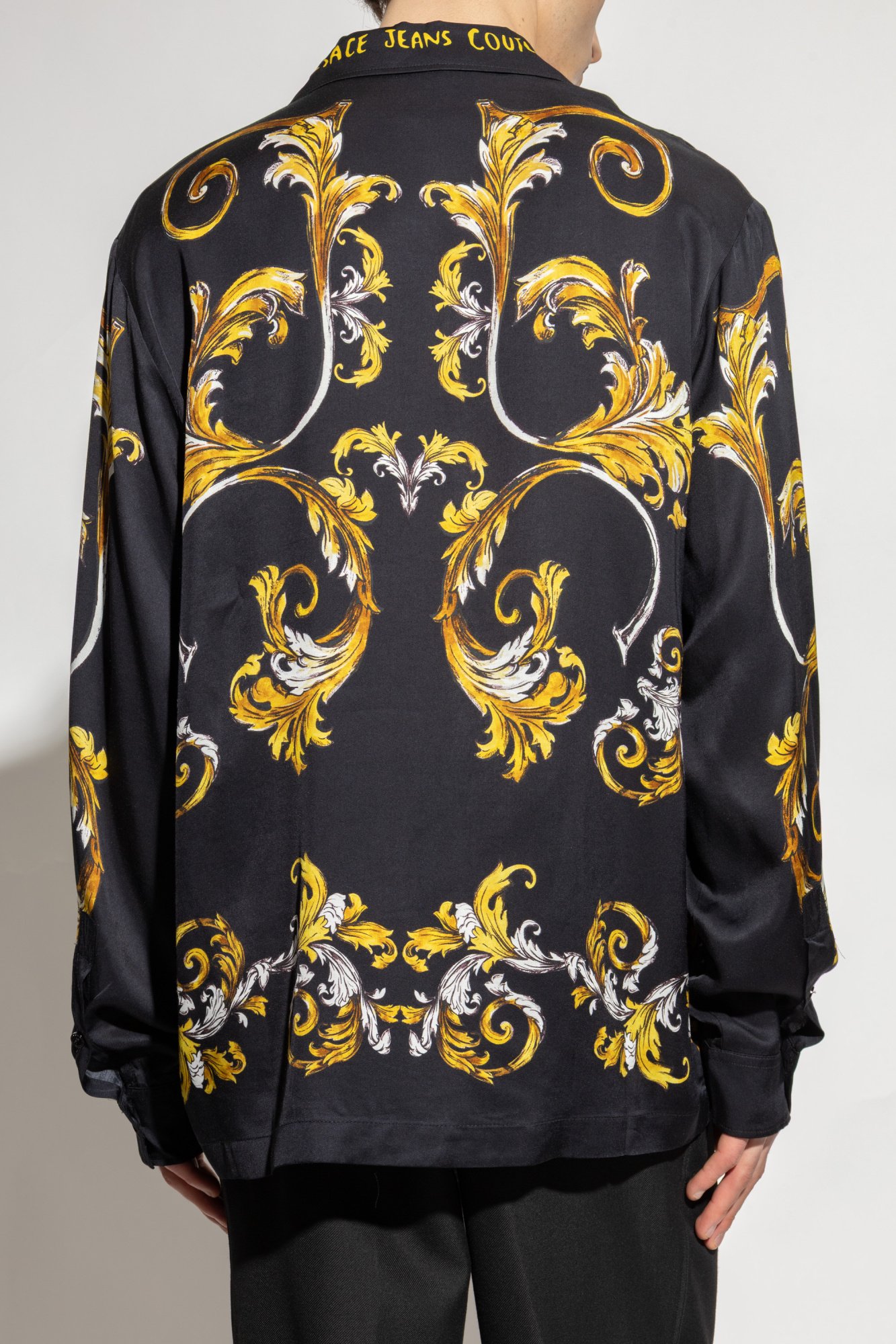 Chemises manches longues  Versace Jeans 78GAL215 NS623 G89 BLACK + GOLD