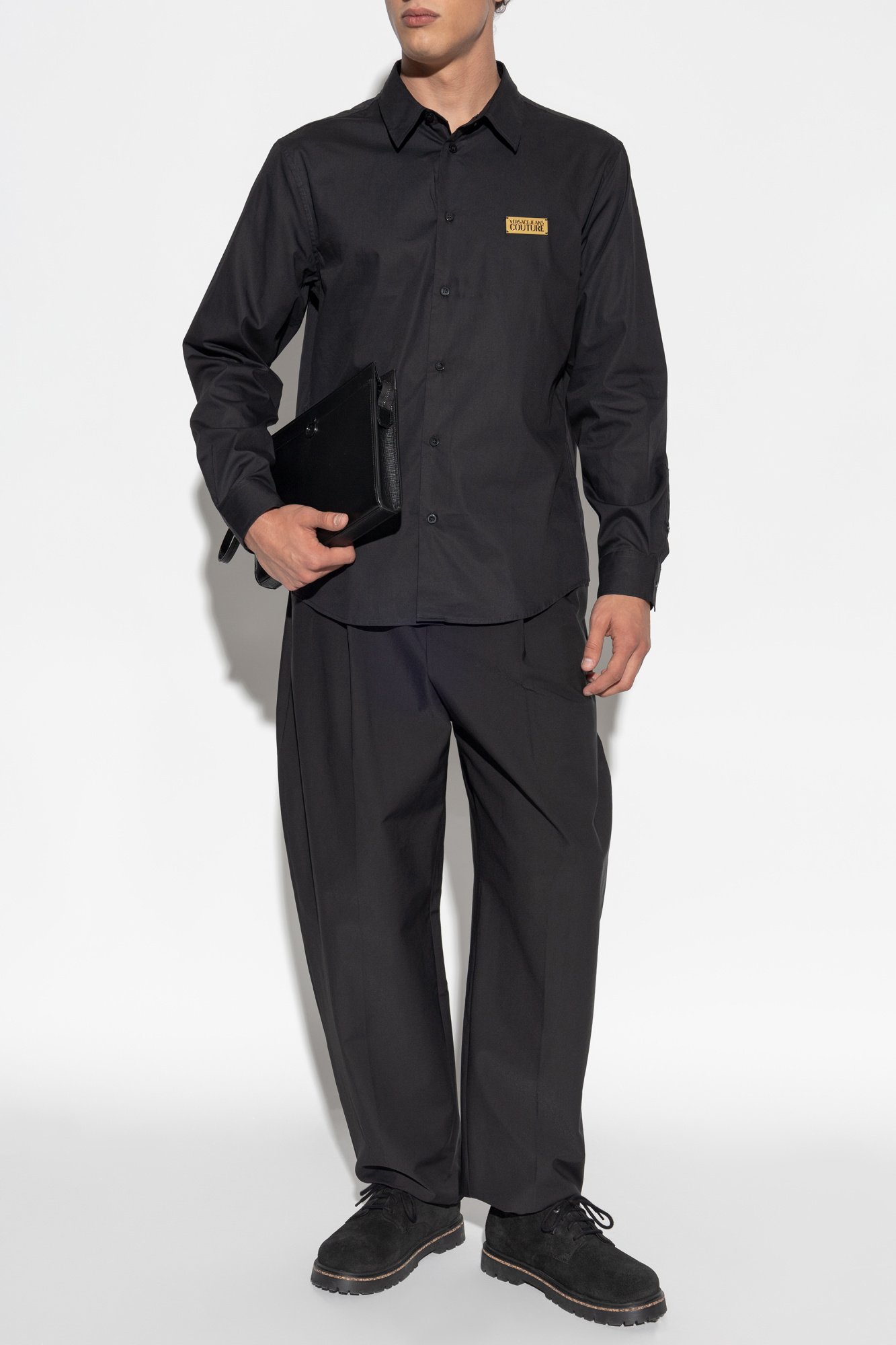 Chemises manches longues  Versace Jeans 79GALKR1 CN00K 899 BLACK