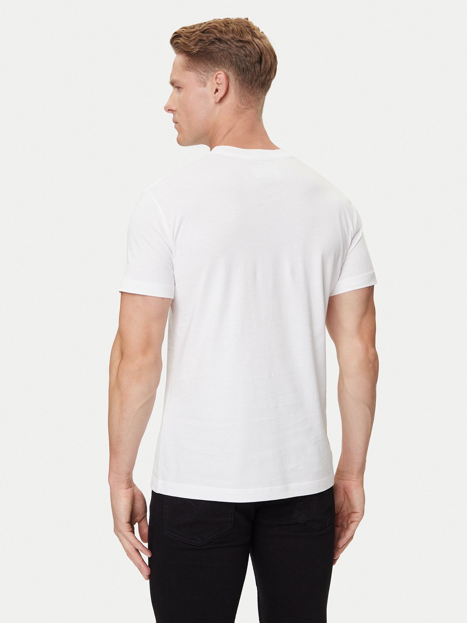 T-S manches courtes  Versace Jeans 79GAHT00 CJ00T G03 WHITE + GOLD