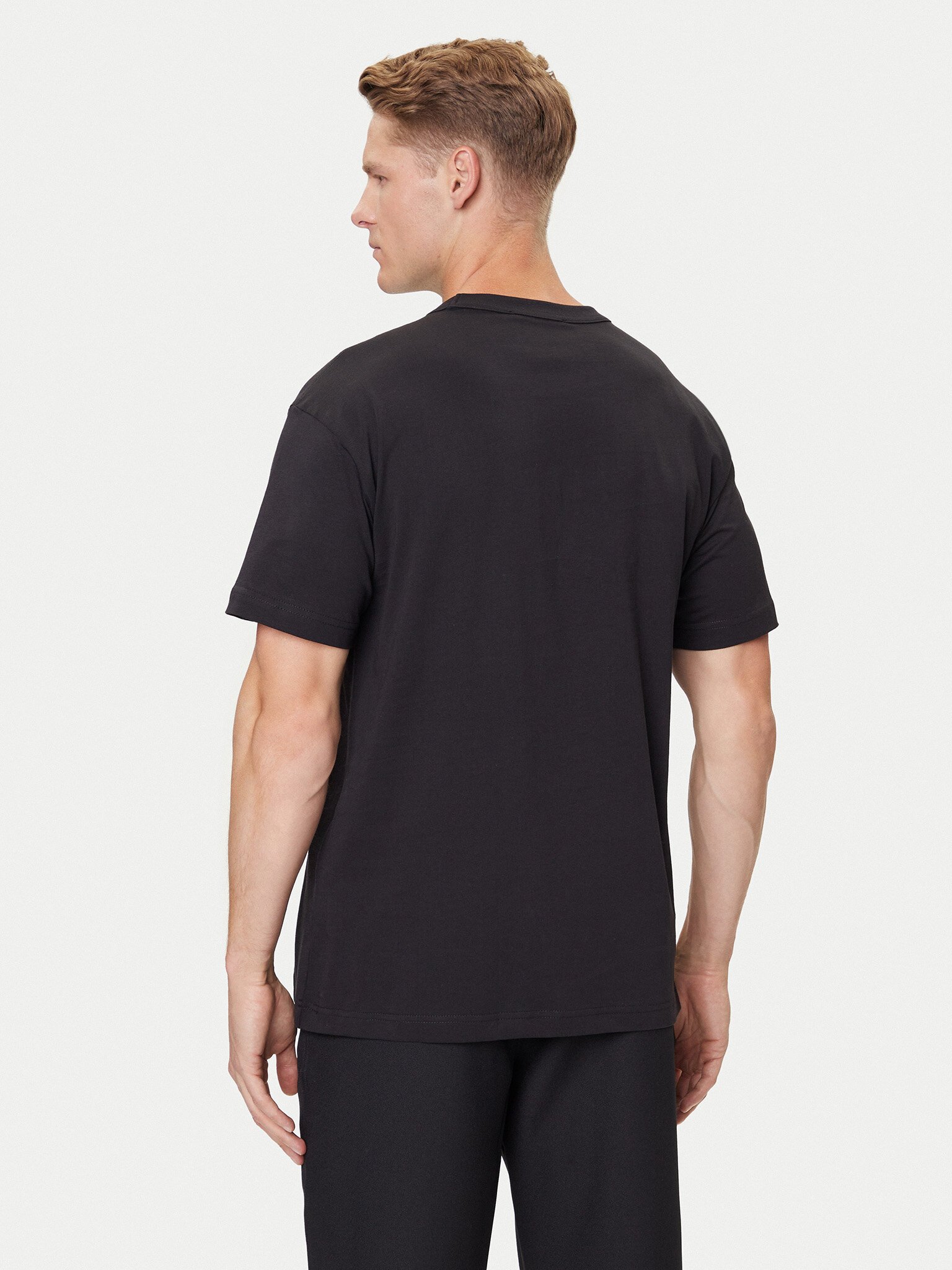 T-S manches courtes  Versace Jeans 79GAHT01 CJ00T G89 BLACK + GOLD
