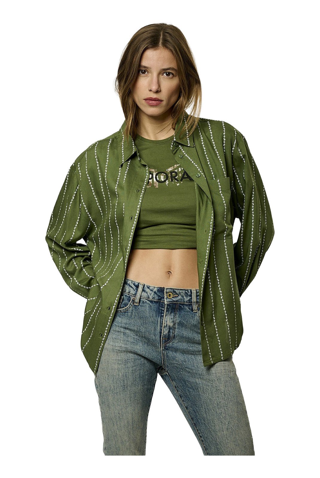 Chemisiers  Kaporal VERSO KHAKI