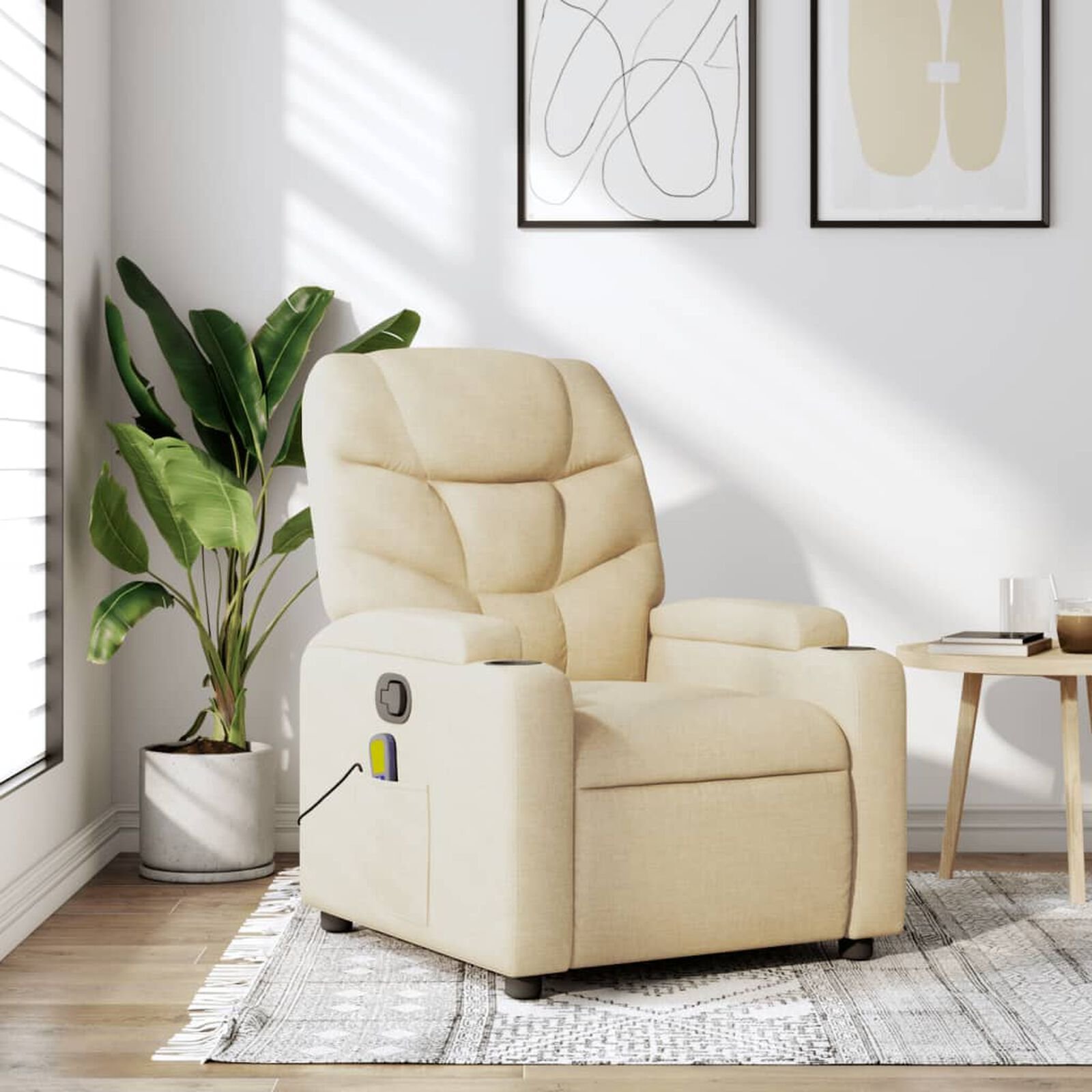 Canapés et fauteuils  VidaXL 372462 Crème