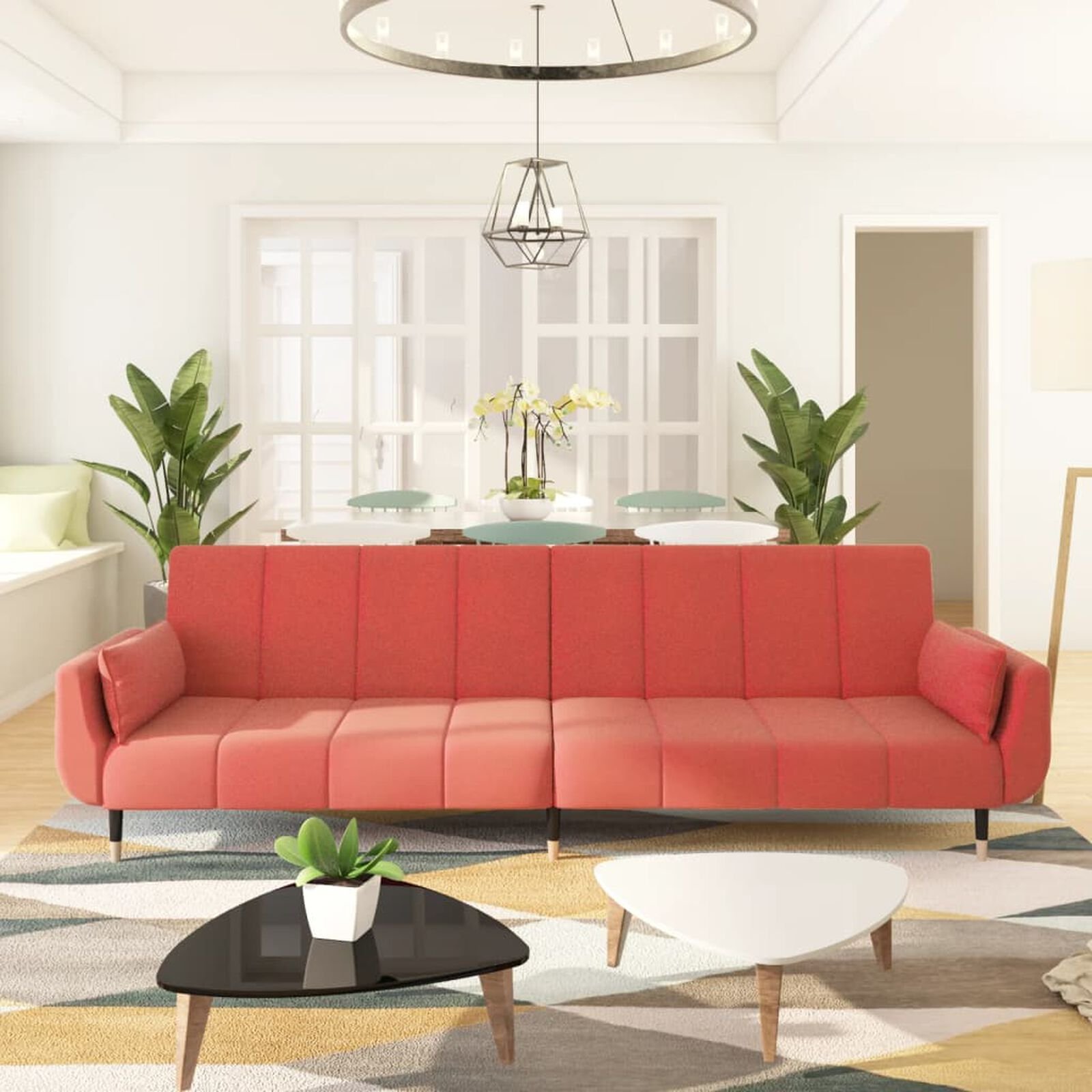 Canapés et fauteuils  VidaXL 375884 Rose velours