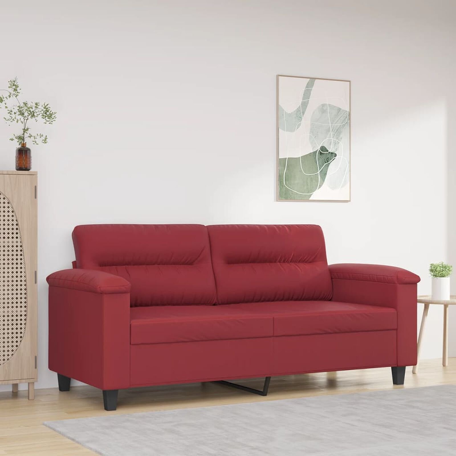 Canapés et fauteuils  VidaXL 4014088 Rouge Bordeaux