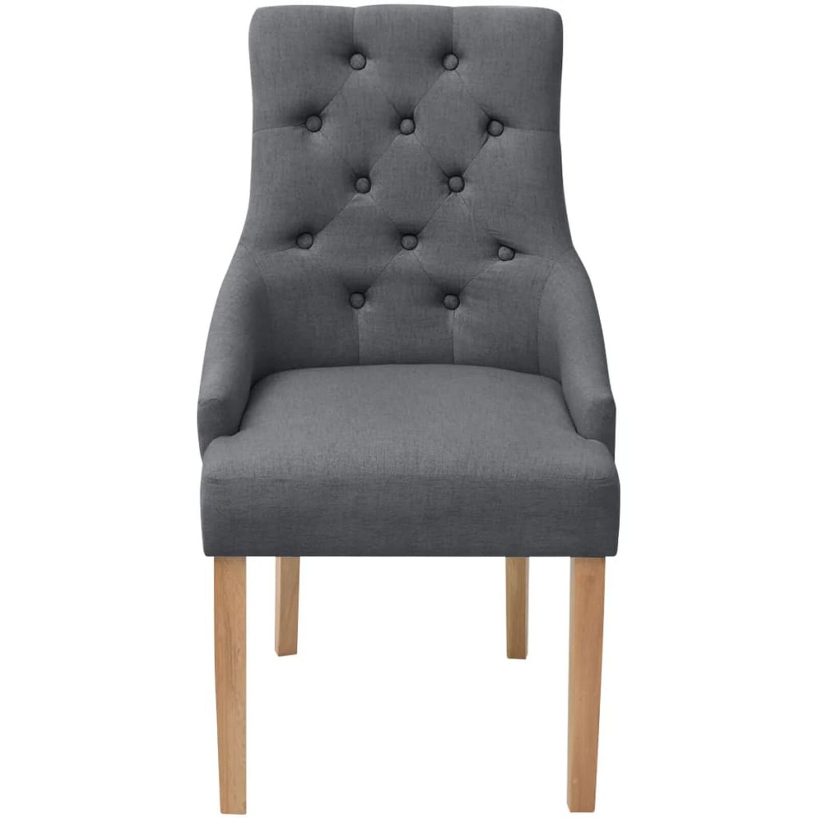 Chaises  VidaXL 243636 Gris foncé