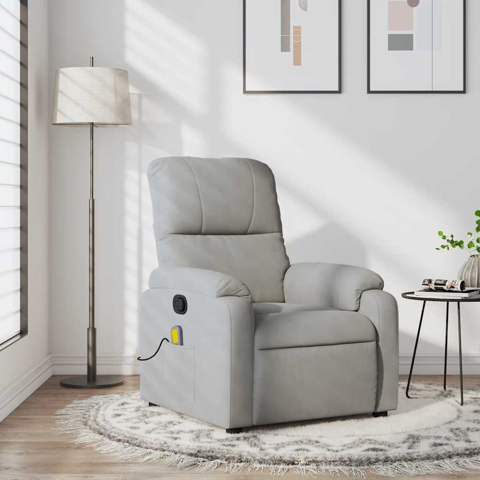 Chaises  VidaXL 373457 Gris clair