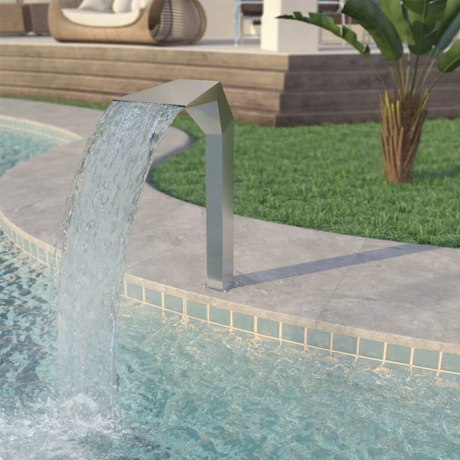 Décor   VidaXL 148872 Argent