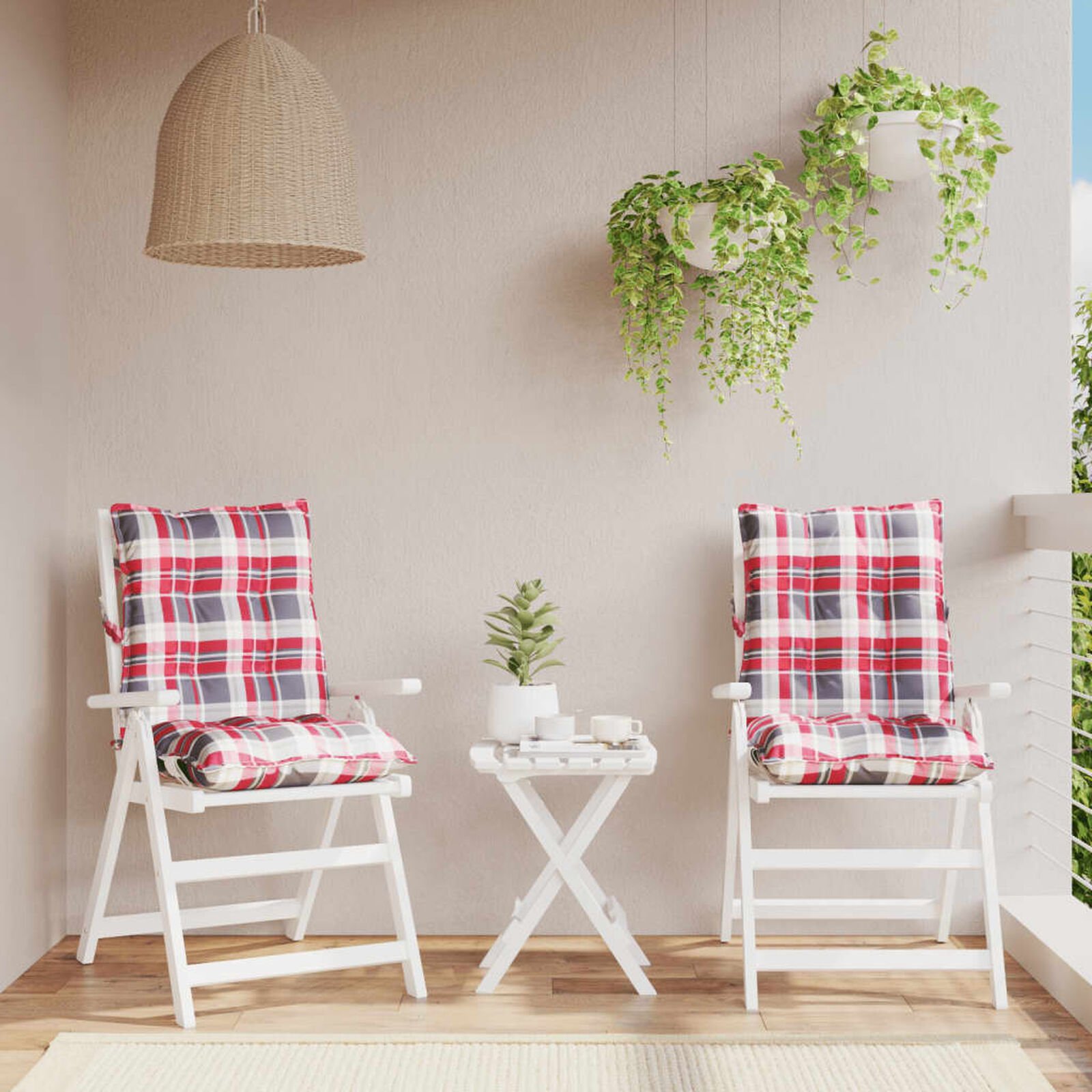 Décor   VidaXL 377710 carreaux rouge 