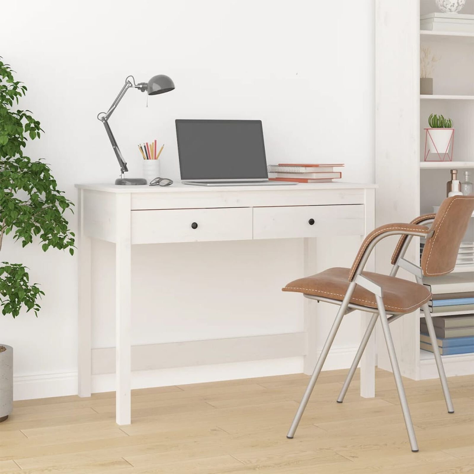 Meubles de bureau  VidaXL 870014 Blanc