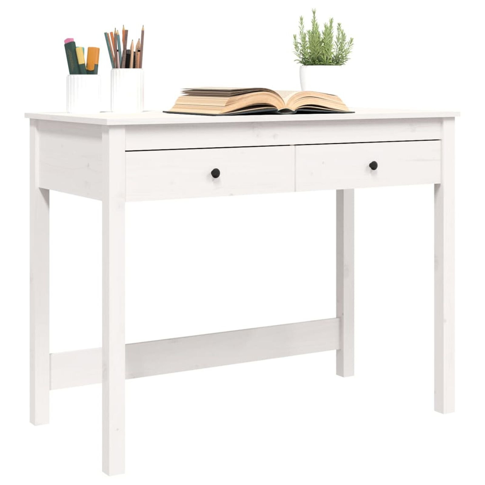 Meubles de bureau  VidaXL 870014 Blanc