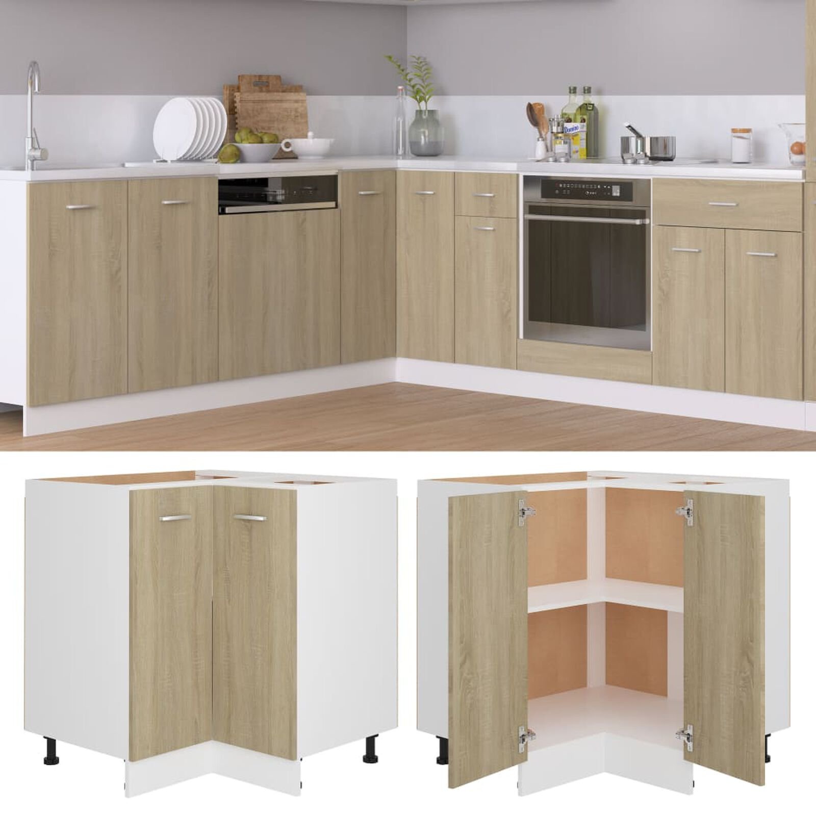 Meubles de rangement  VidaXL 802492 Chene