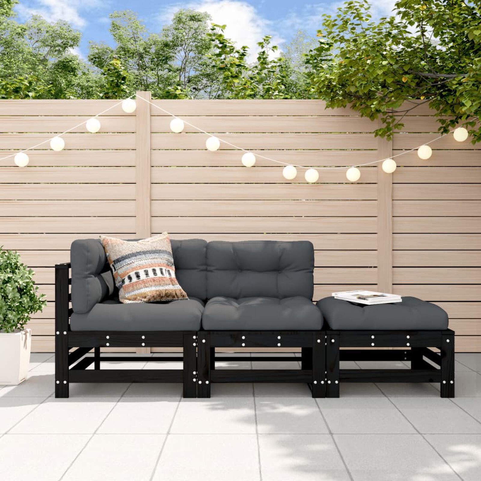 Meubles de salon  VidaXL 825650 Noir