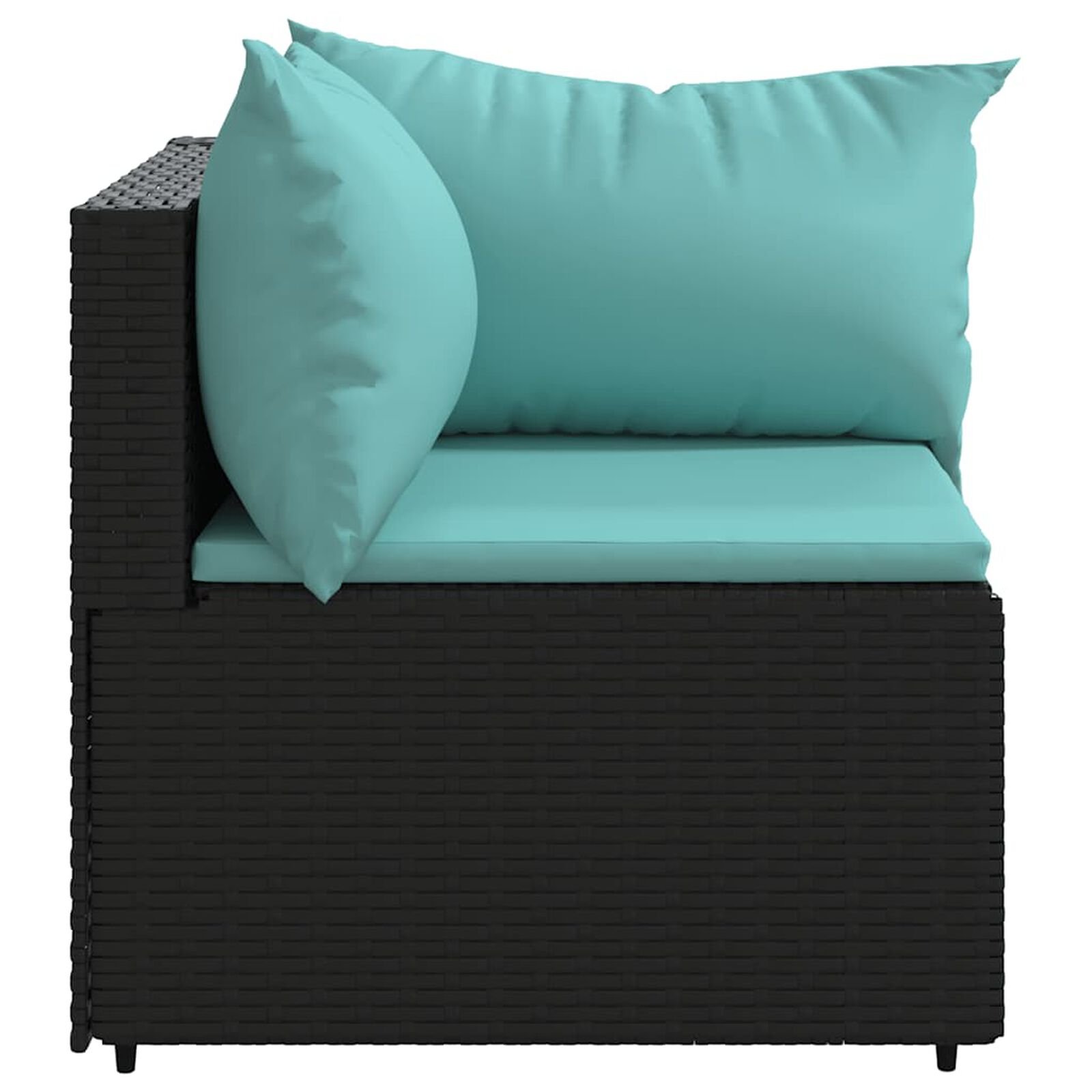 Mobilier d'extérieur  VidaXL 319793 Noir/Bleu