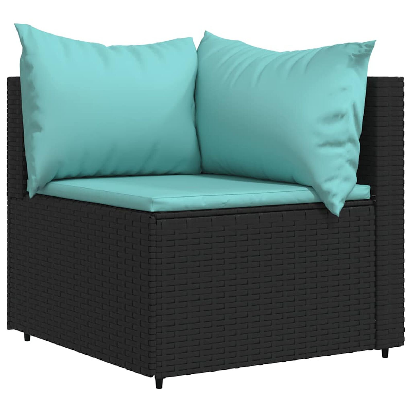 Mobilier d'extérieur  VidaXL 319793 Noir/Bleu