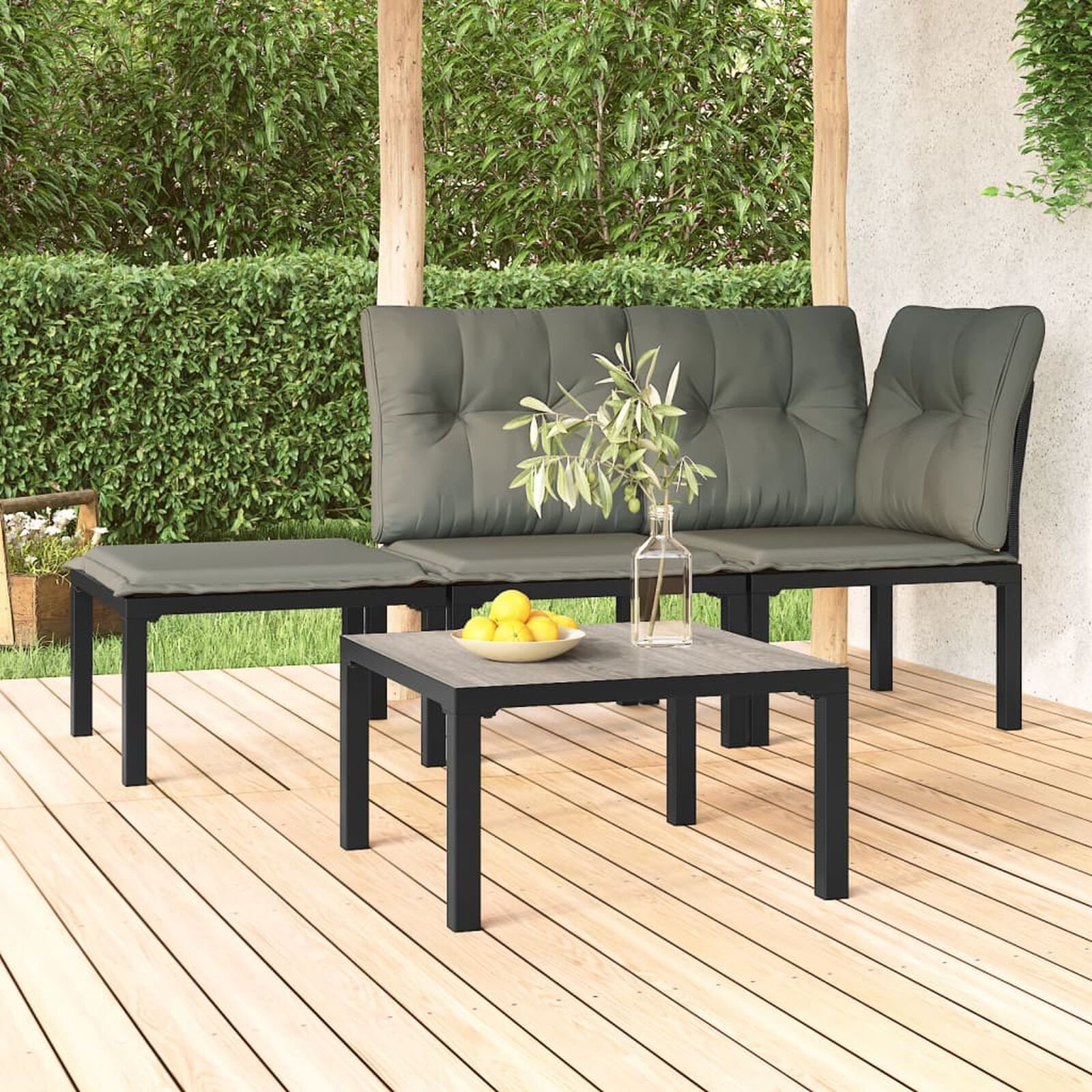 Mobilier d'extérieur  VidaXL 362800 Gris