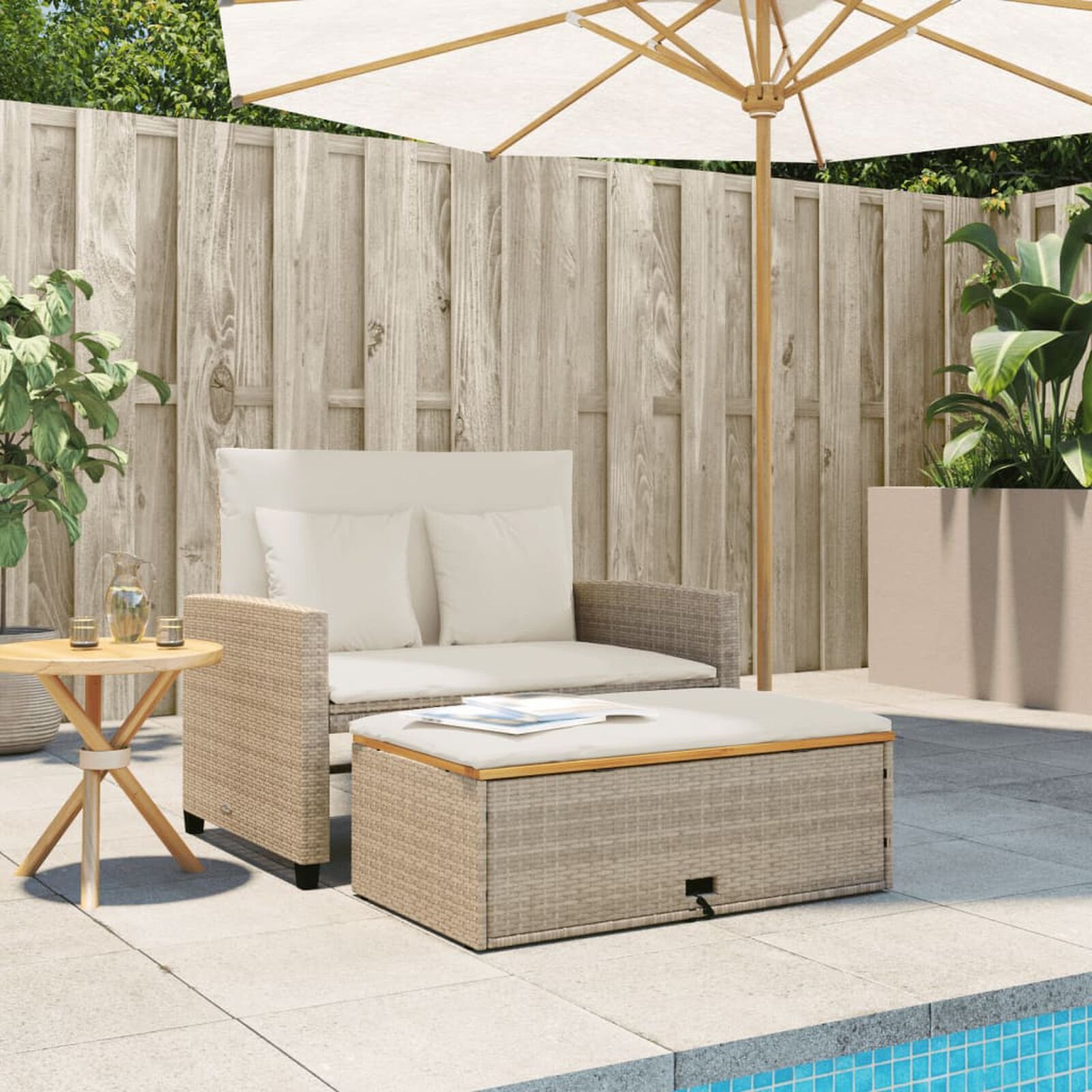 Mobilier d'extérieur  VidaXL 365143 Beige
