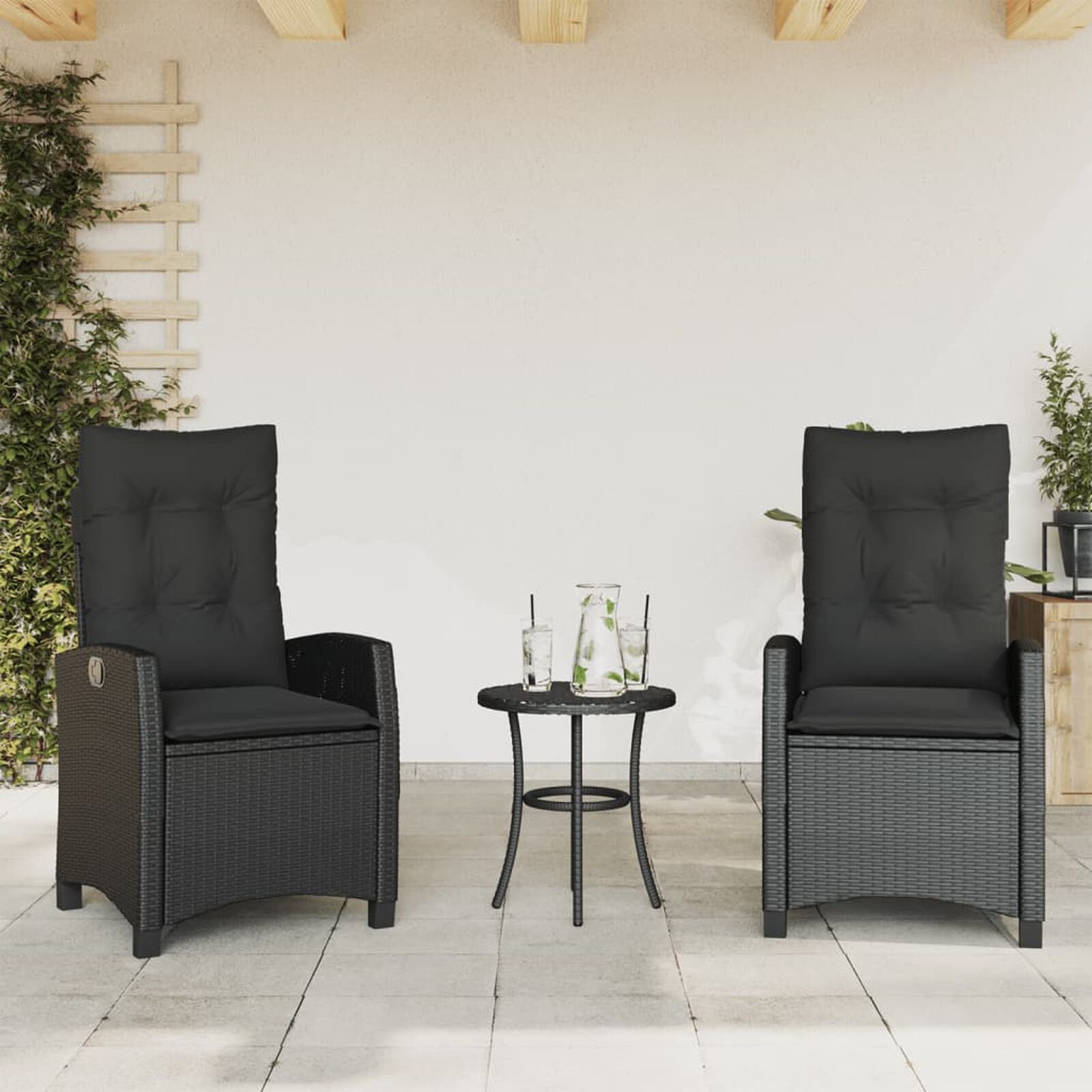 Mobilier d'extérieur  VidaXL 365217 Noir