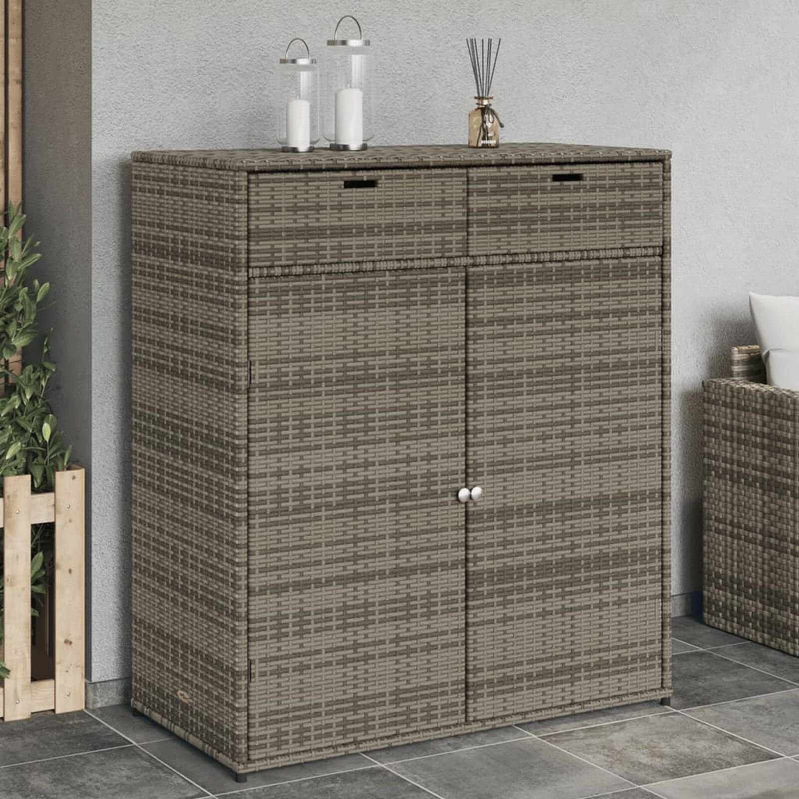 Mobilier d'extérieur  VidaXL 365565 Gris