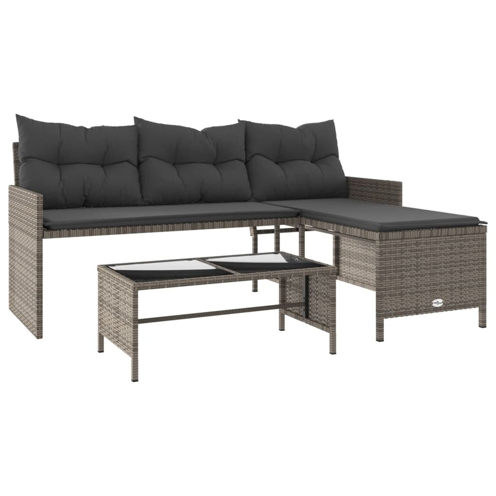 Mobilier d'extérieur  VidaXL 365574 Gris
