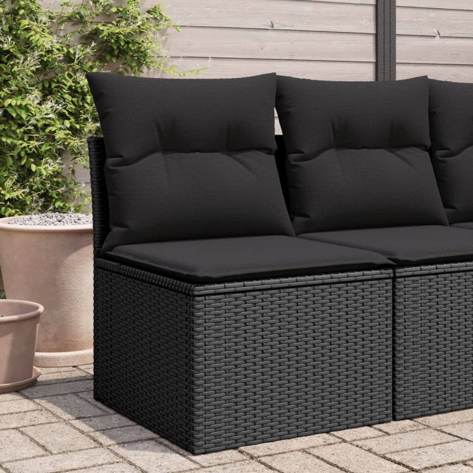 Mobilier d'extérieur  VidaXL 365984 Noir