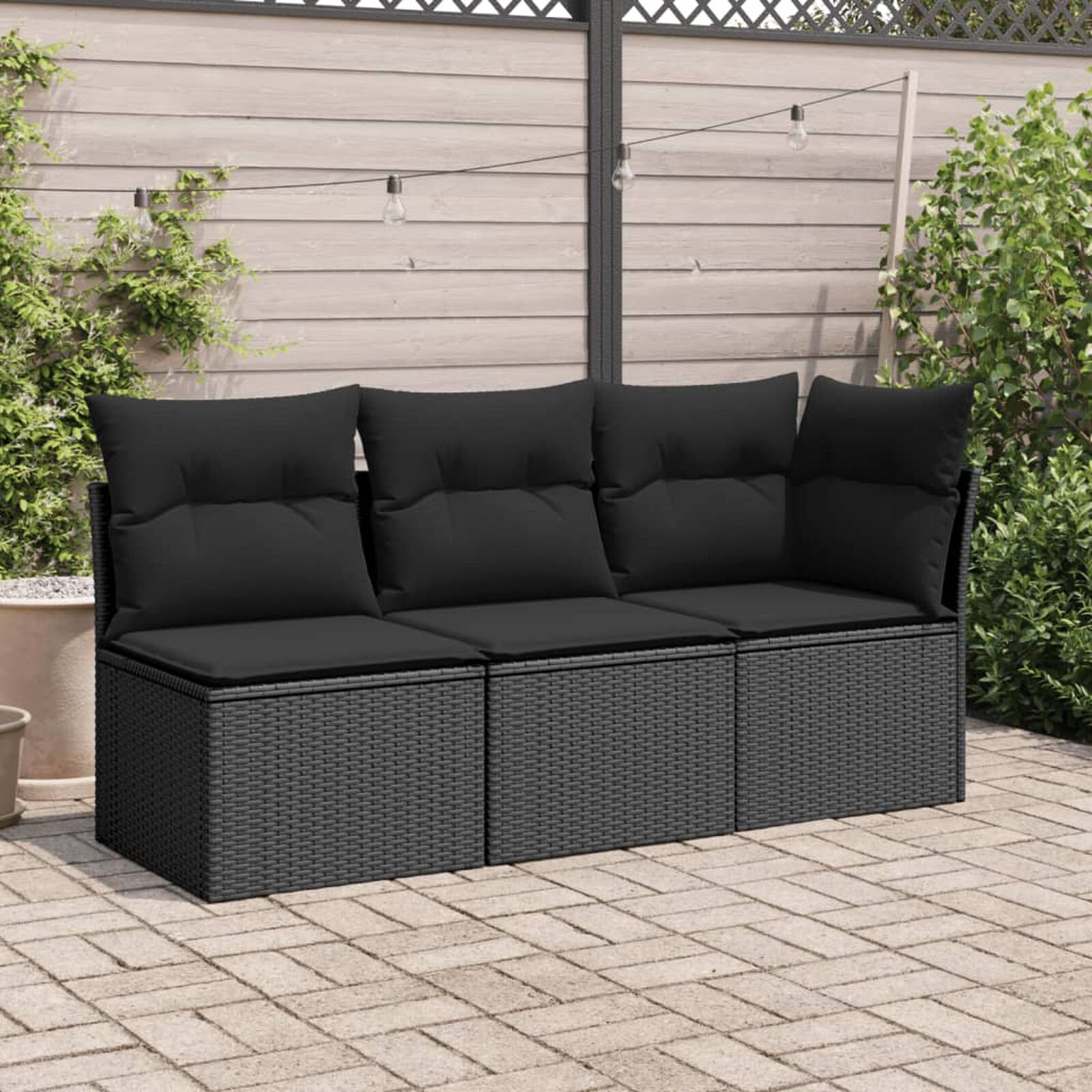 Mobilier d'extérieur  VidaXL 365984 Noir