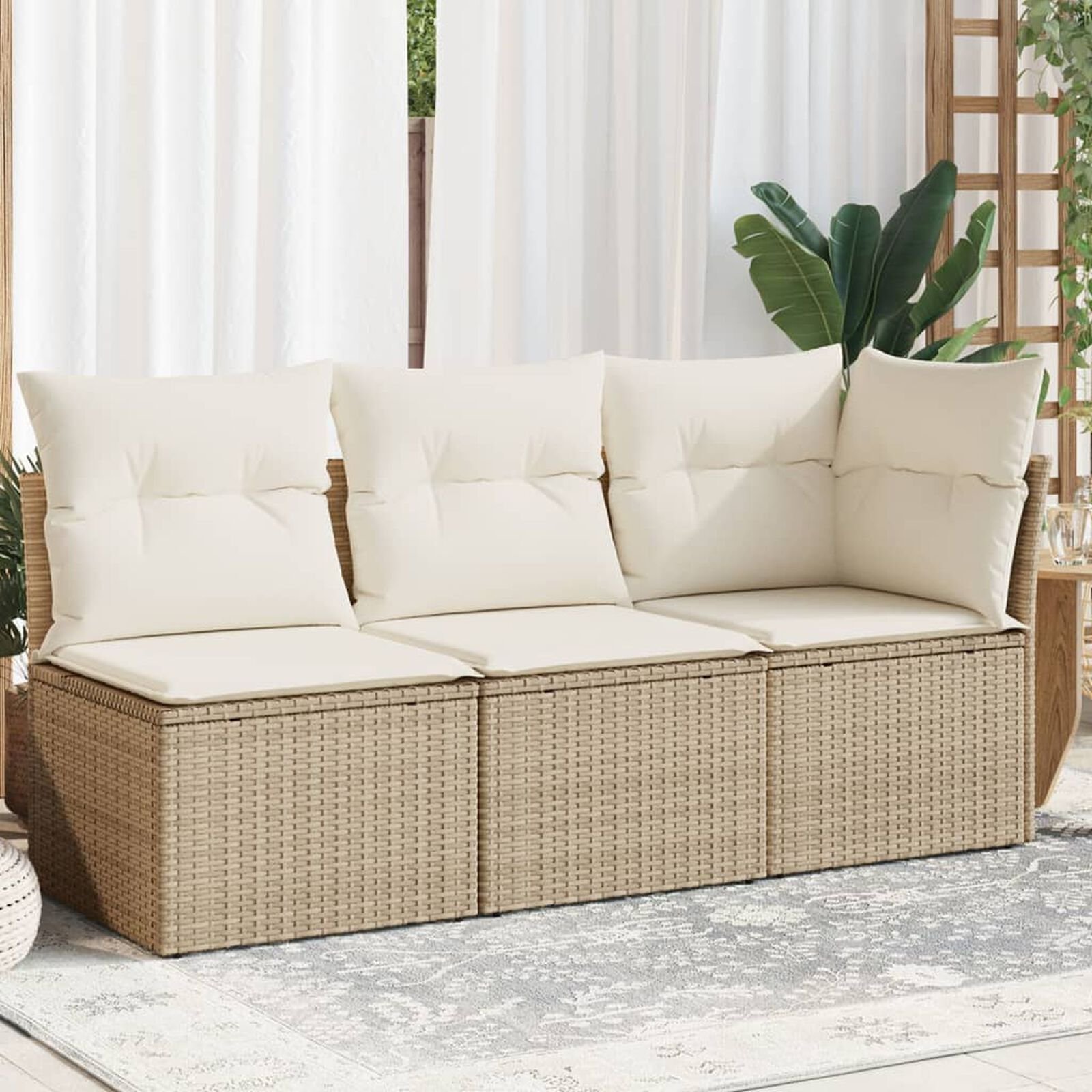 Mobilier d'extérieur  VidaXL 366076 Beige