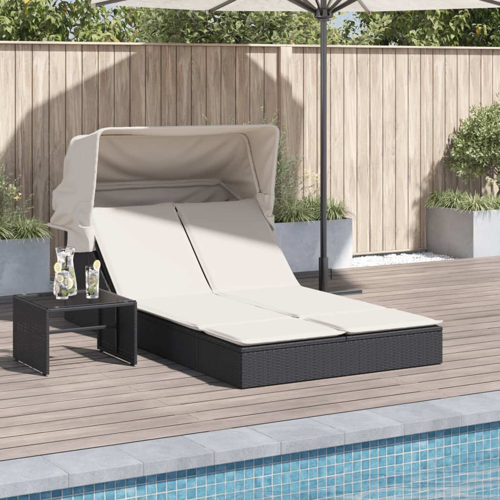 Mobilier d'extérieur  VidaXL 368637 Noir