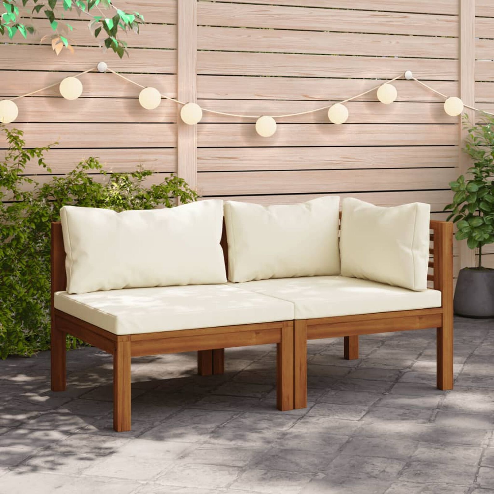 Mobilier d'extérieur  VidaXL 4106600 Blanc crème