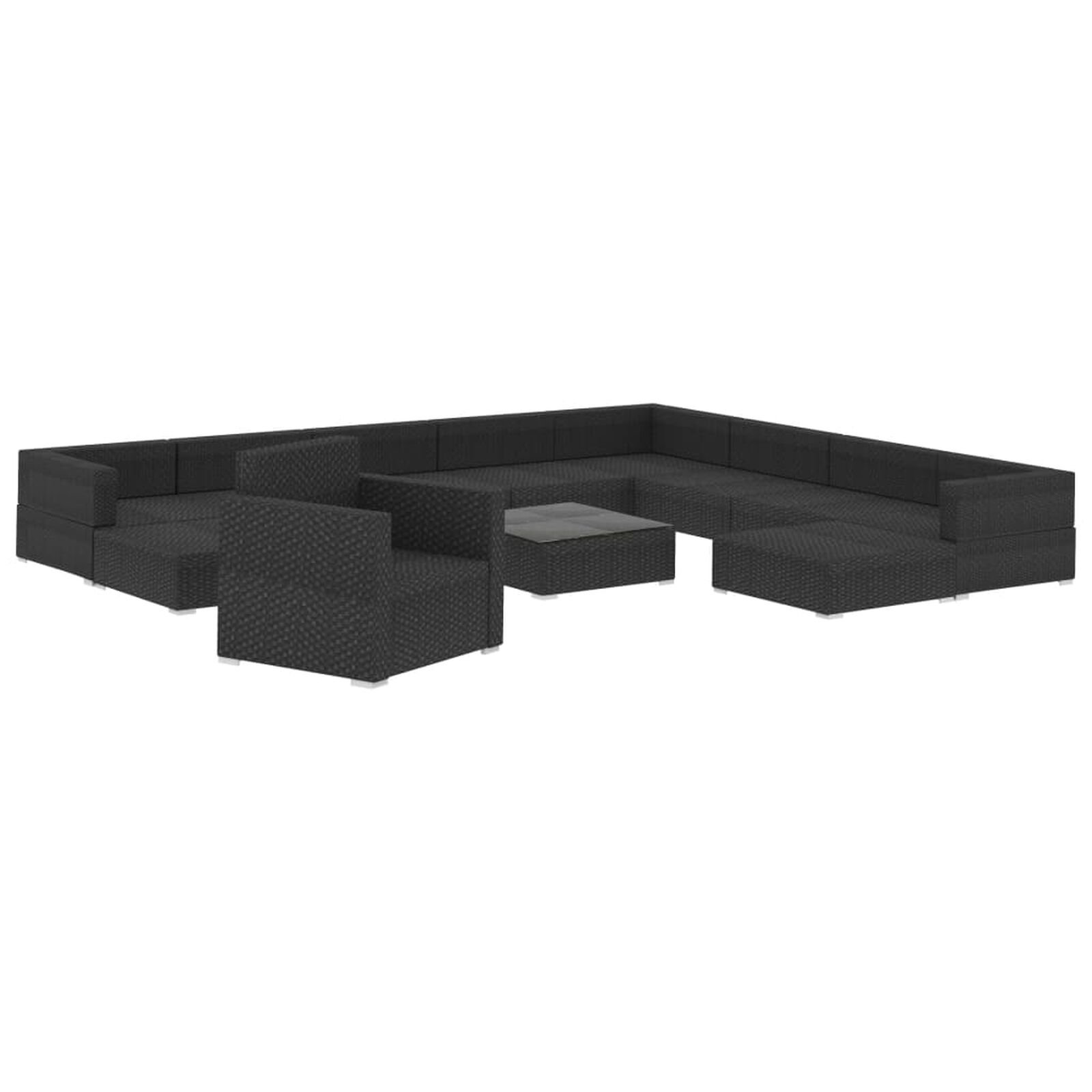Mobilier d'extérieur  VidaXL 46750 Noir