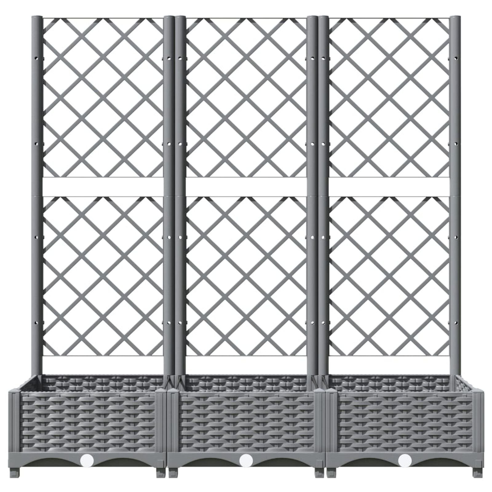 Pelouse et jardin   VidaXL 153273 Gris clair