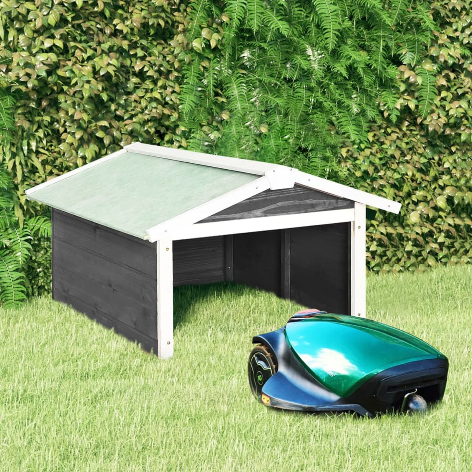 Pelouse et jardin   VidaXL 170879 Gris/blanc