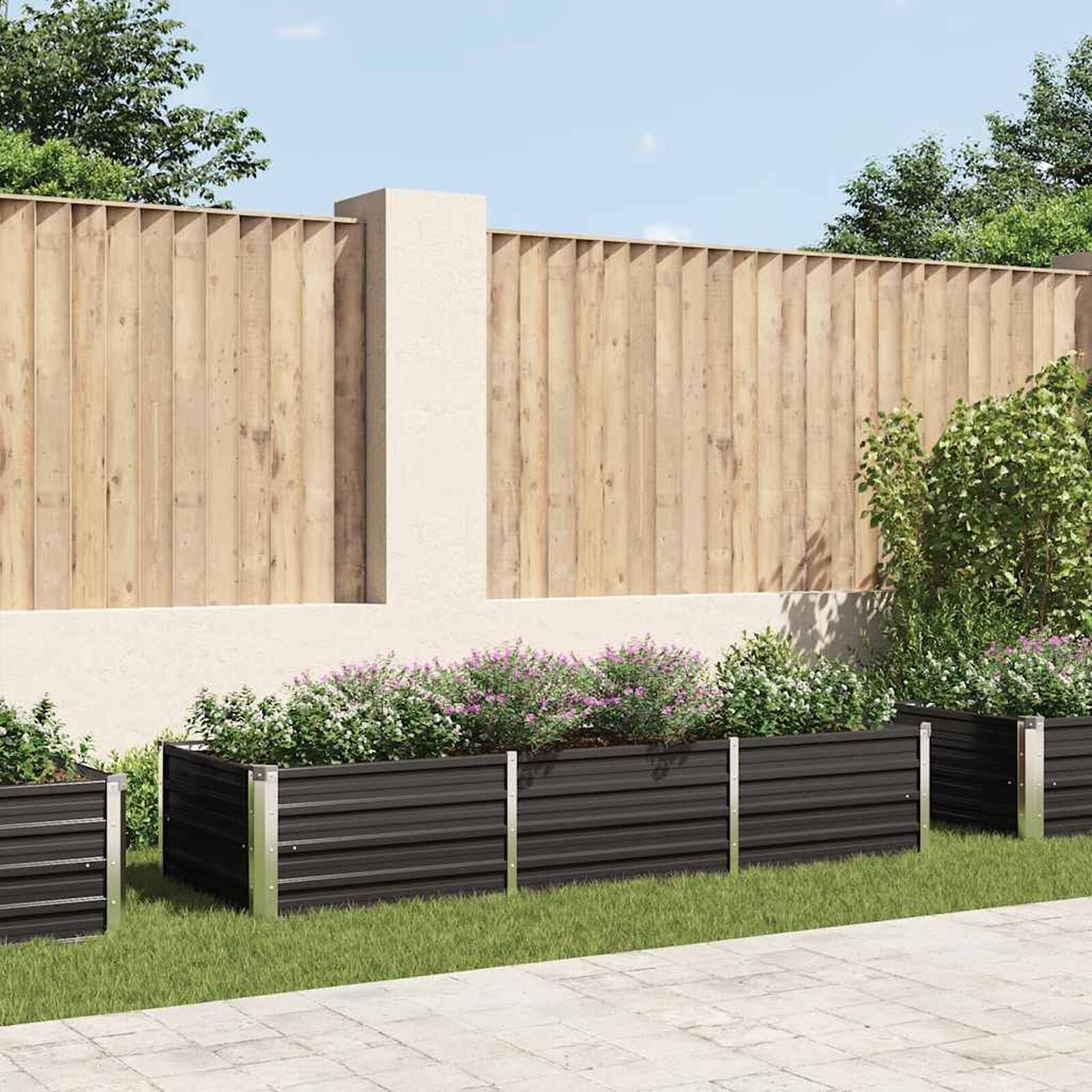 Pelouse et jardin   VidaXL 317267 Gris