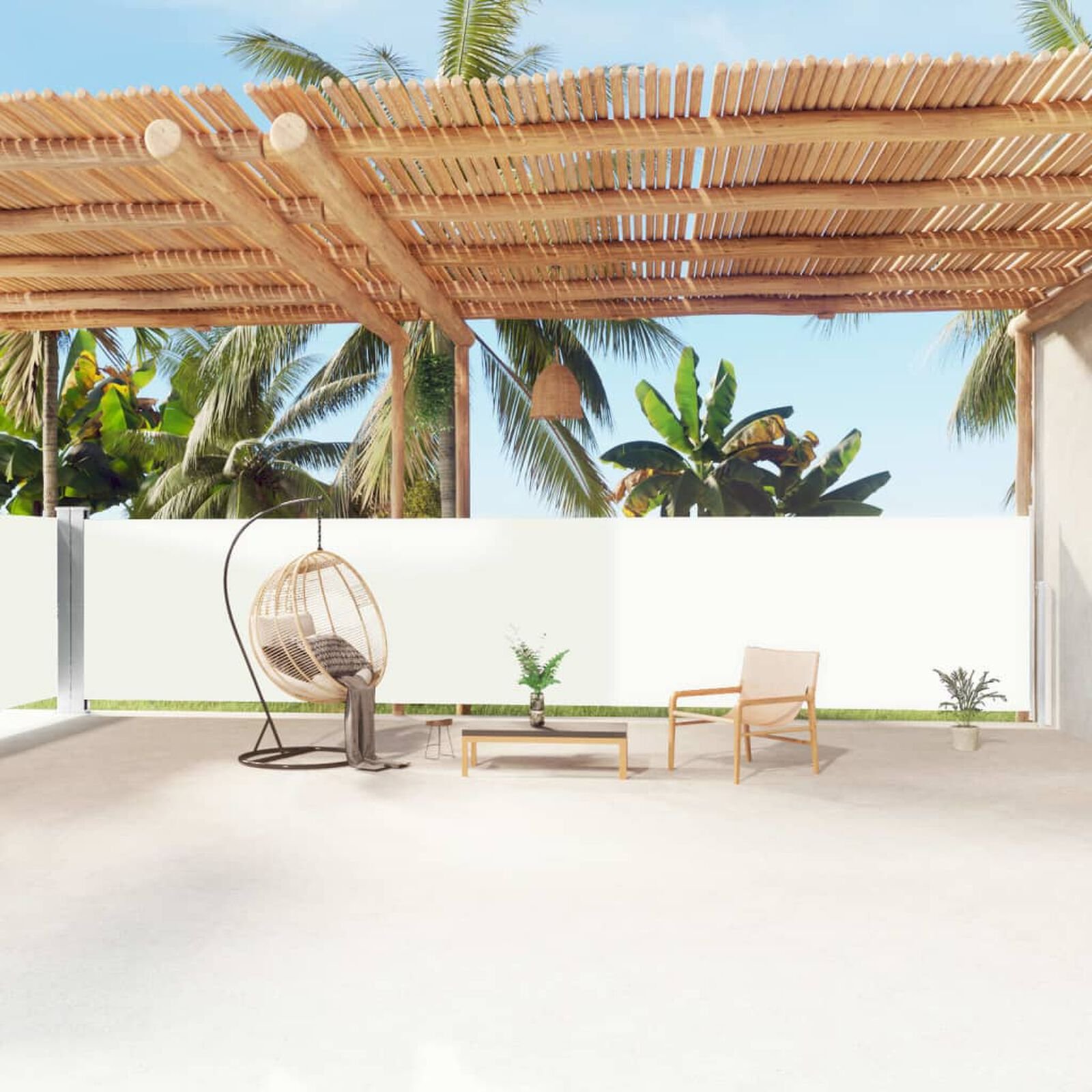 Pelouse et jardin   VidaXL 318067 Crème