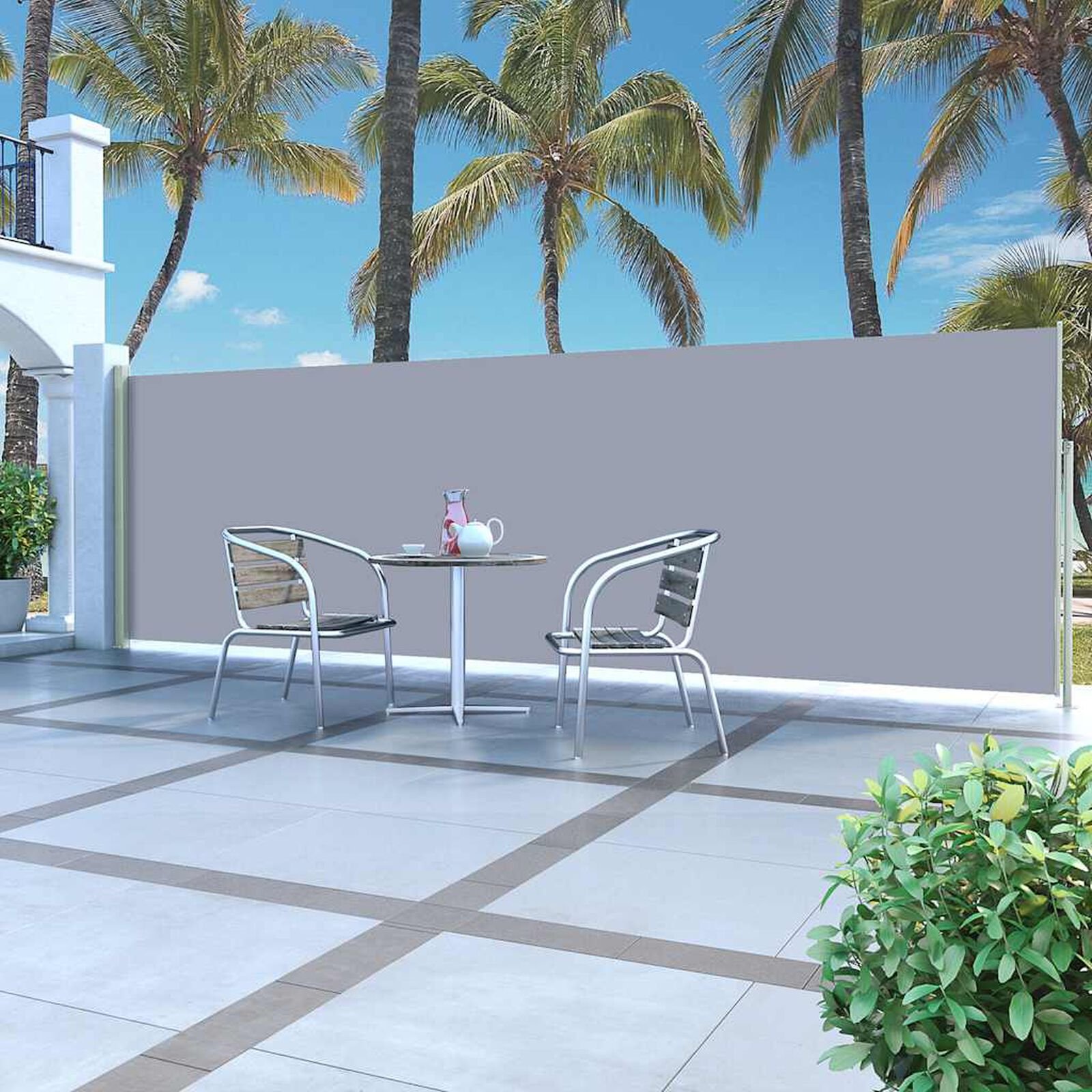 Pelouse et jardin   VidaXL 364633 Gris